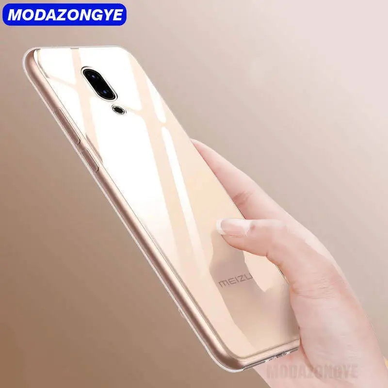 Чехол для Meizu 16 16th прозрачный мягкий силиконовый чехол из ТПУ телефона Plus задняя