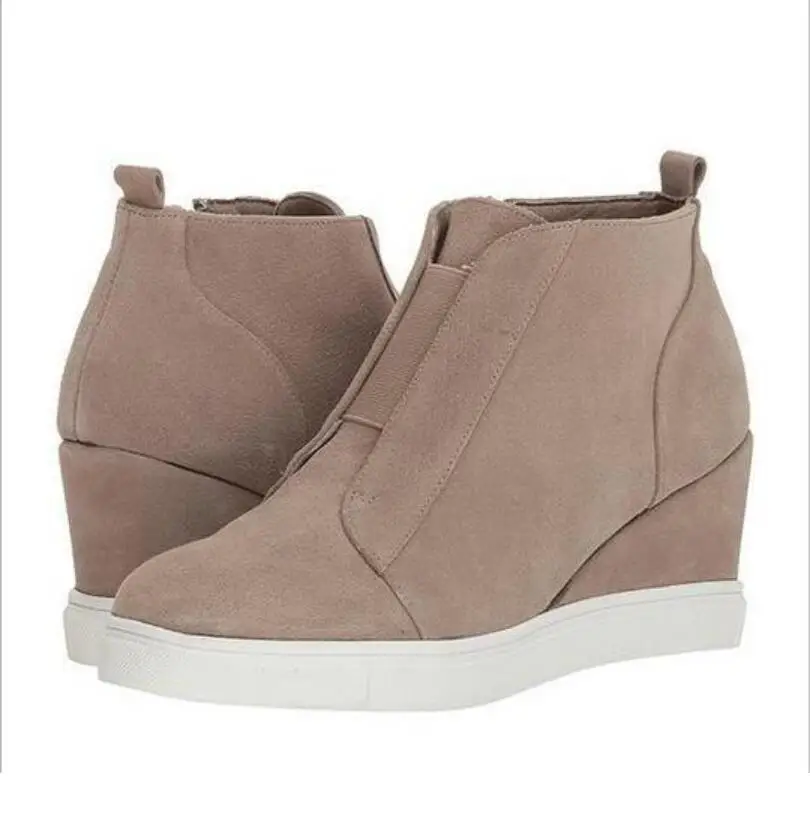 CHAISHOU/зимняя женская обувь chaussure на танкетке zapatos mujer sapato ботильоны большие размеры