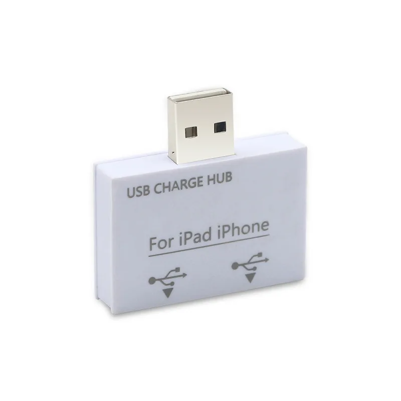 FFFAS белый usb хаб 2 Порты сплиттер ток расширение зарядки с Мощность адаптер для