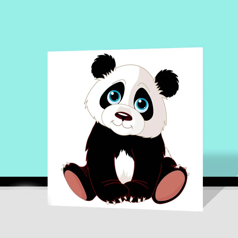 Diy Цифровая живопись милый мультфильм панда модульная Рисование Практика для