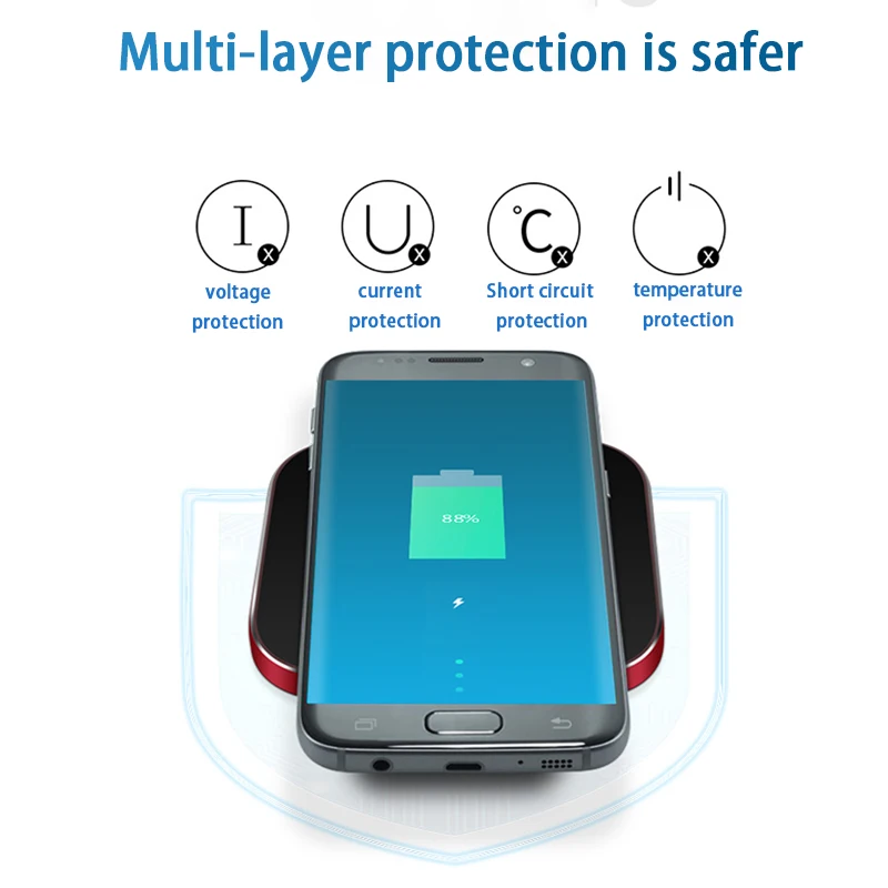 Leeioo 10W Qi Wireless Charger for iPhone X/8 Visible Fast Charging Samsung Galaxy S9/S9+ S8 Note 8 Xiaomi Huawei | Мобильные