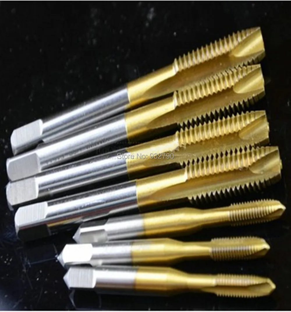 7 шт. машина спиральный узор заглушка кран винтовые краны высокопрочная сталь HSS Ti