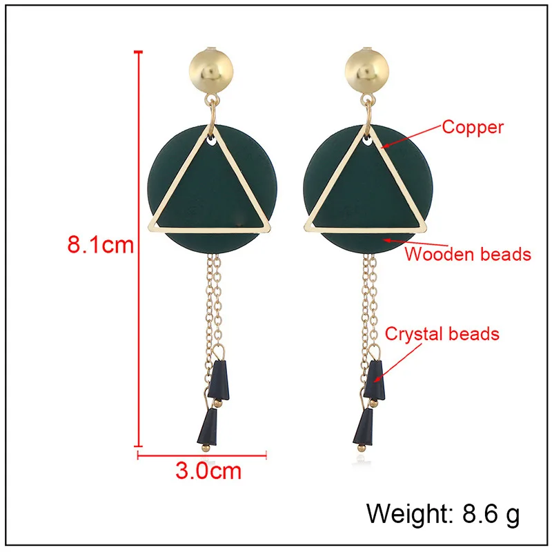 2017 Limited Trendy Zinc Alloy Women Oorbellen Orecchini Pendientes Mujer Long The New Luxury Geometric Earrings Female W53 | Украшения и
