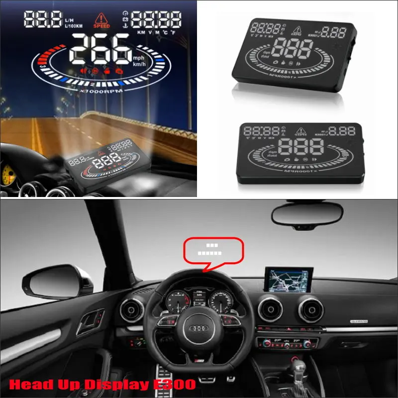 Автомобильный проектор на лобовое стекло HUD OBD2 для Audi Q3/Q5/8R/Q7/4L/4M 2012 2020|head up|head