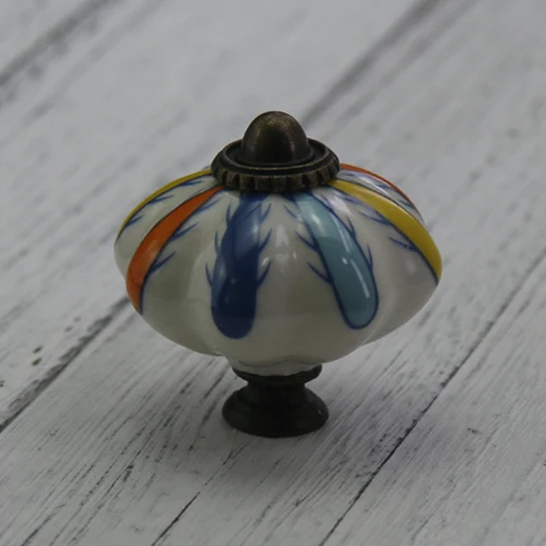 1x Керамические ручки для кухни, ручка из фарфора, античная бронза, Декоративное Оборудование