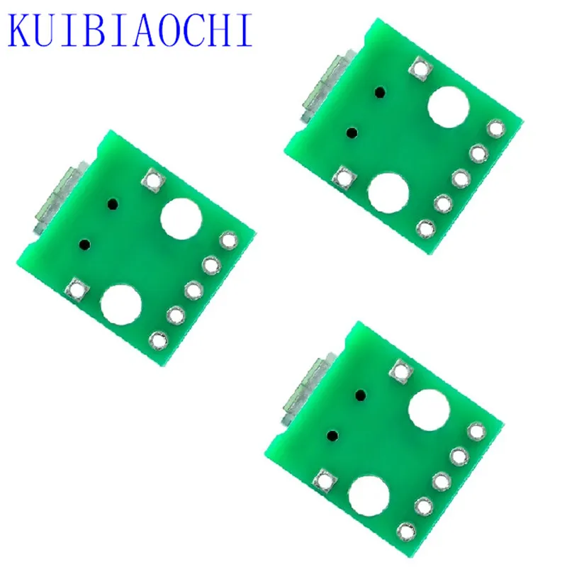 10 шт./лот MICRO USB DIP адаптер 5pin гнездовой разъем конвертер печатной платы типа в