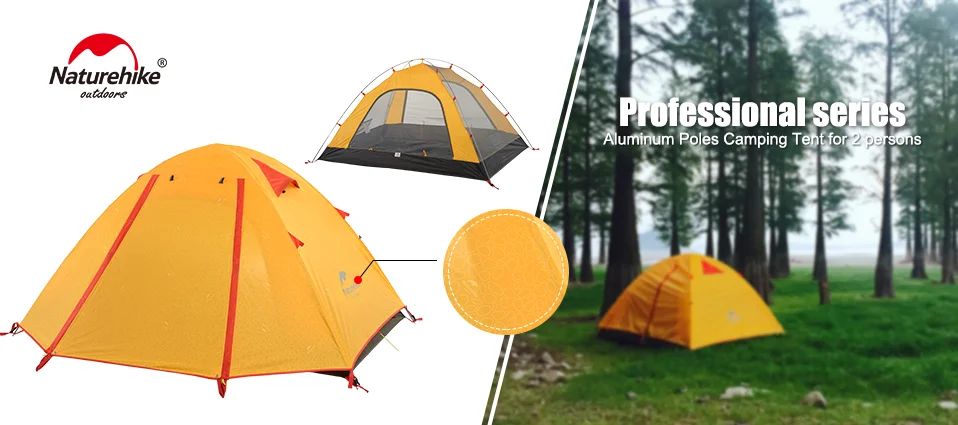 NatureHike P серии классика палатка 210 т ткань для 2 человек NH15Z003-P