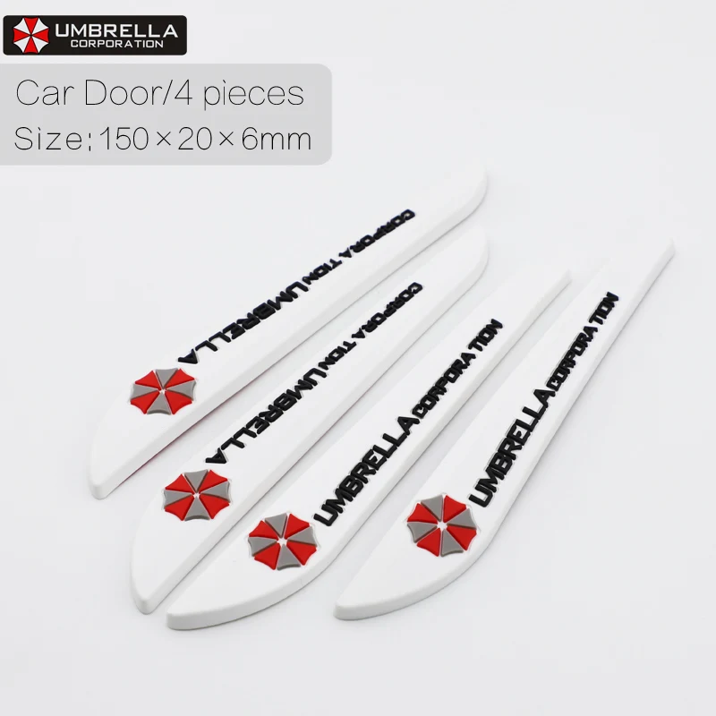 Umbrella white 4pcs Автомобильная Дверь Зеркало заднего вида анти-столкновения полоски царапины протектор края угловая защита для Nissan Audi peugeot Kia Mazda Skoda и т. Д - Цвет: Umbrella white 4pcs