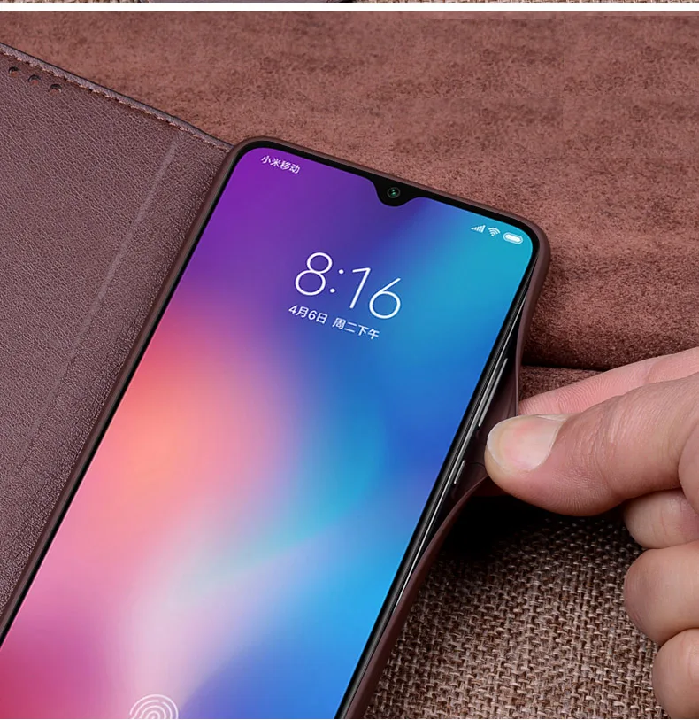 Чехол из натуральной кожи с Откидывающейся Крышкой для Xiaomi mi 9, ударопрочный чехол из ТПУ для задней крышки, чехол для mi 9 SE