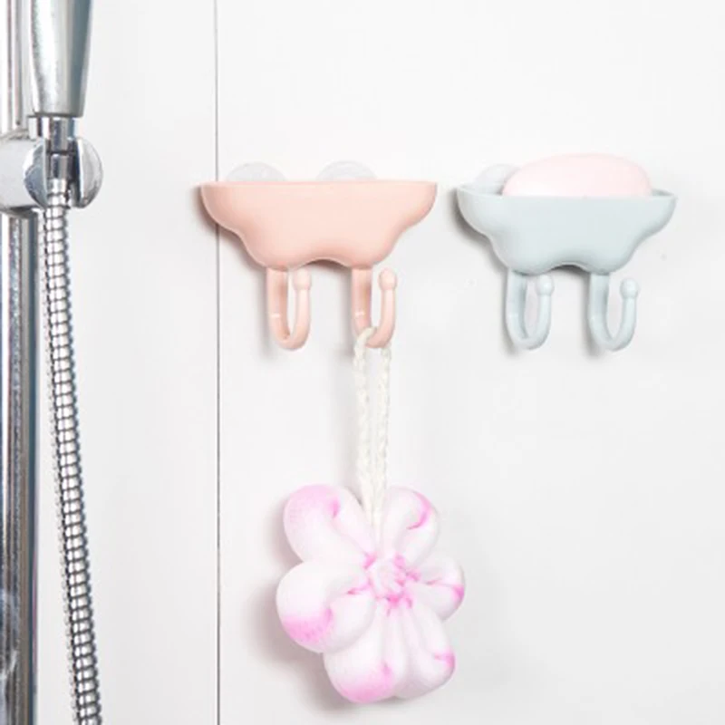 Дома Ванная комната Мыло губка держатель настенное крепление присоски крюк