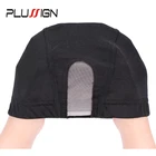 Сетка для парика Plussig, 1 шт., сетка в форме купола, черная, U-образная, со швейцарской сеткой, для изготовления парика с регулируемыми лямками, сетка для волос