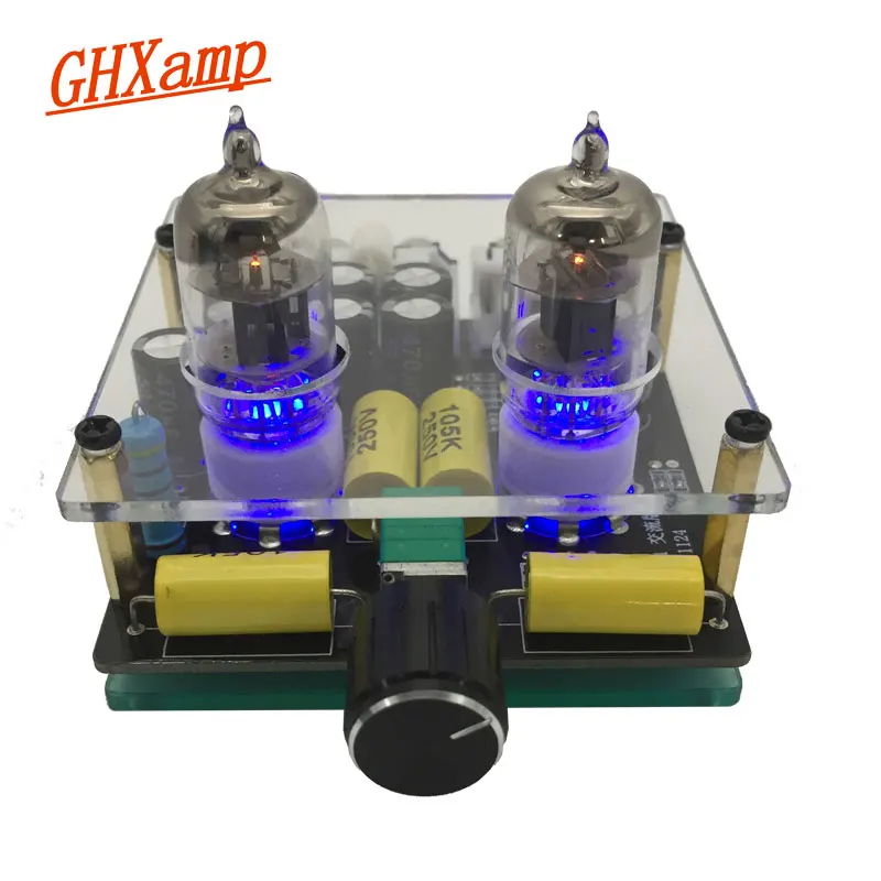 GHXAMP 6j3 ламповый желчный предусилитель аудио с Чехол Hifi Стерео буфер AC 12 В готовая