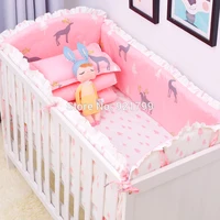 christmas milk 100cotton baby bed bumpers for newborns toddler soft bed bedding sets pillowcase sheet for crib bumper 6pcspack