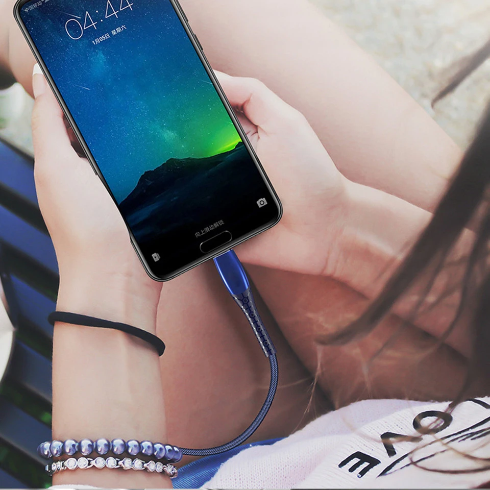 Джинсовая ткань USB C кабель type 5A Быстрая зарядка для huawei Supercharge кабели передачи