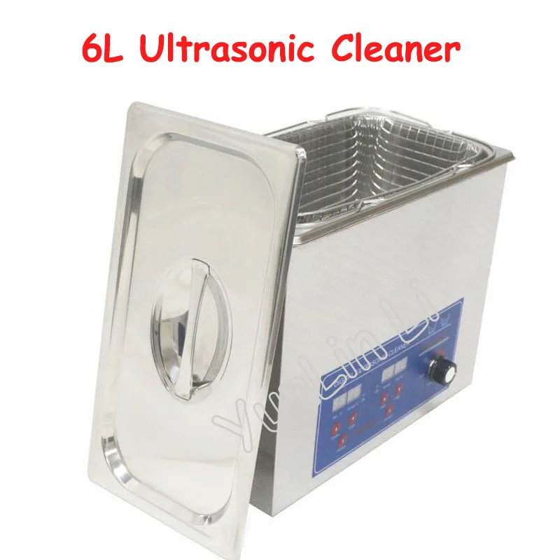 

6L Capacity Ultrasonic Cleaner 220V Upright Home Appliance Cleaning Machine with Basket