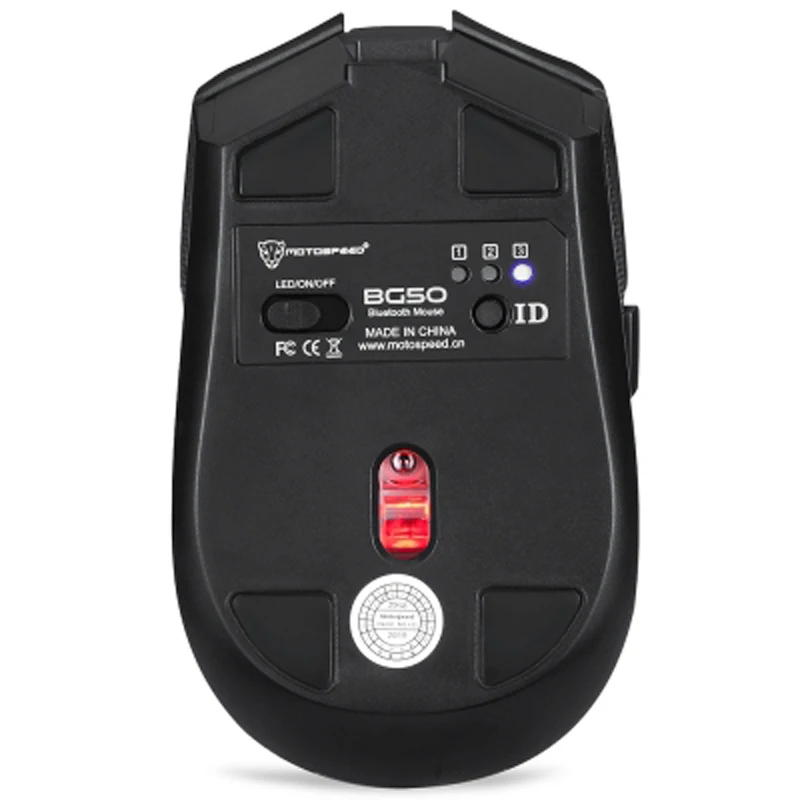 Motospeed BG50 2.4g беспроводное устройство мышь Mini USB перезаряжаемые компьютер 2400 точек