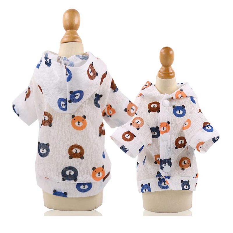 Летняя одежда для собак Солнцезащитный жилет дышащая Солнцезащитная Толстовка