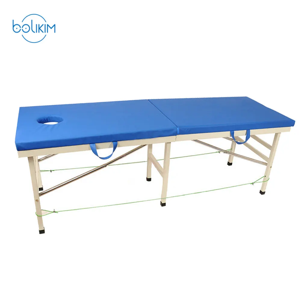 Blue BOLIKIM портативный складной Carring Bag Professional Регулируемый спа терапия татуировки Красота массажная кровать для массажа вакуумные банки - Цвет: Blue