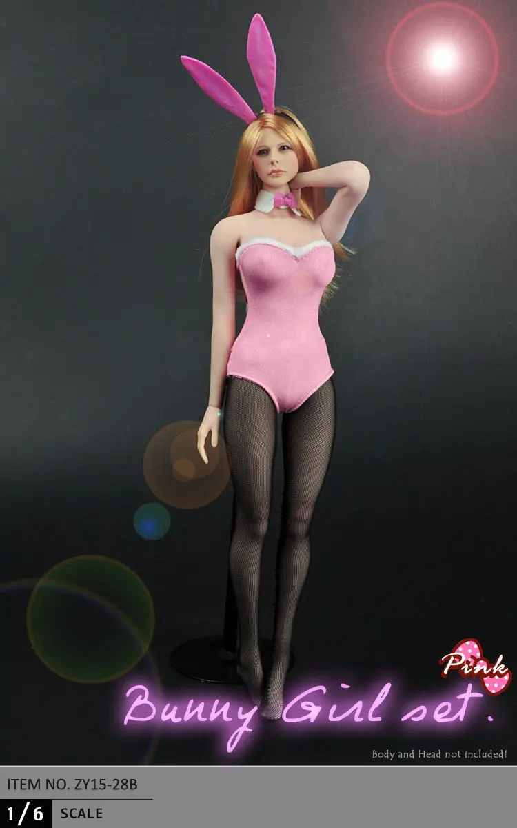 ESTARTEK ZY ZY15 28A/B 1/6 женский черный/розовый кролик комплект одежды для девочек одежда