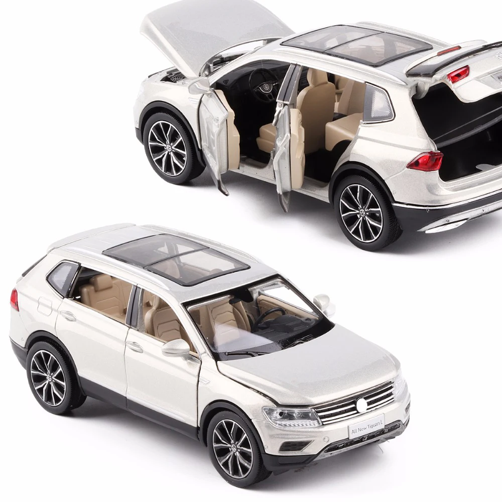 1/32 все новые Tiguan литые под давлением металлические SUV легированные модели автомобилей для детей рождественские подарки коллекция оригинальная коробка