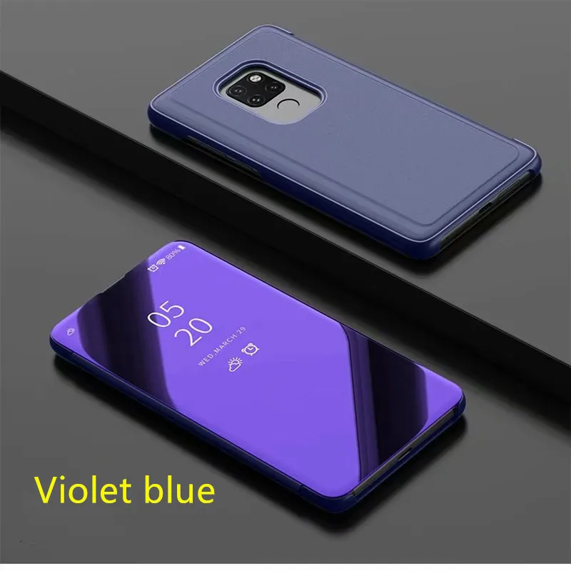 Умный прозрачный зеркальный чехол huawei P для P8 P9 P10 P20 Lite Plus для mate 10 20 lite pro honor 10 9 8 nova 3 3i откидной Чехол