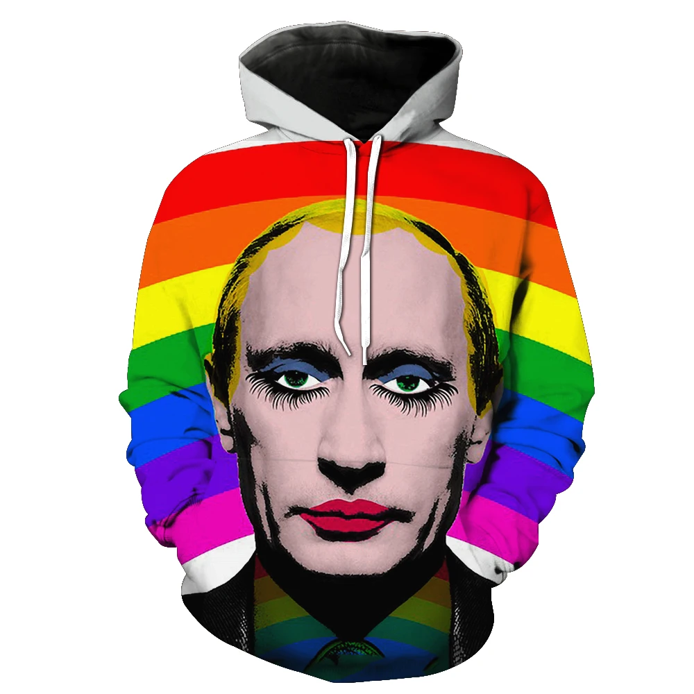 

2019 New Fashion Sweatshirt Men / Women 3d Hoodies Print Handsome man pattern Slim Unisex Slim Stylish Hooded Hoodies