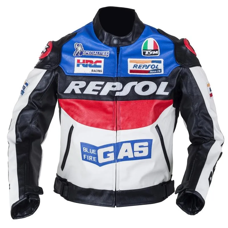 Новинка 2017 гоночные мотоциклетные куртки мотоциклетная куртка GP REPSOL кожаная для