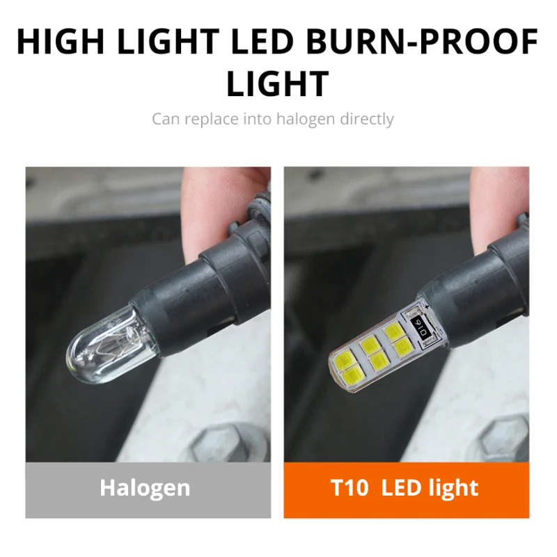 Niscarda T10 194 W5W COB 2835 SMD 12LED автомобильный супер яркий светильник Canbus лампа 2 Вт Поворотная сигнальная лампа авто