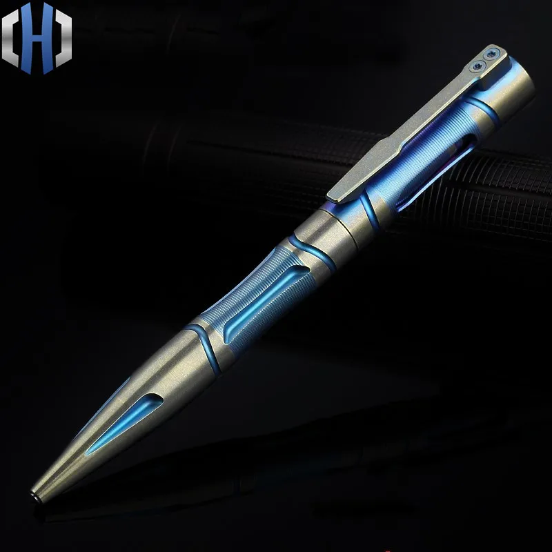

Титановая тактическая ручка, Золотая версия ручки для защиты, вольфрамовая стальная головка, оборудование для самообороны, боевые искусств...