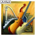 Алмазов картина гитары значок камни в форме ромба круглый Дрель Стразы мозаика Новое поступление 3d diy Алмазная вышивка музыки изображение Наклейка на стену