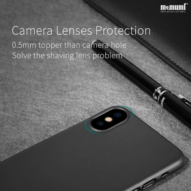 Memumi Ультратонкий чехол для iphone X тонкий PP 0,3 мм чехол s задняя крышка для мобильного телефона для Apple iphone x с защитой от отпечатков пальцев iPx 10