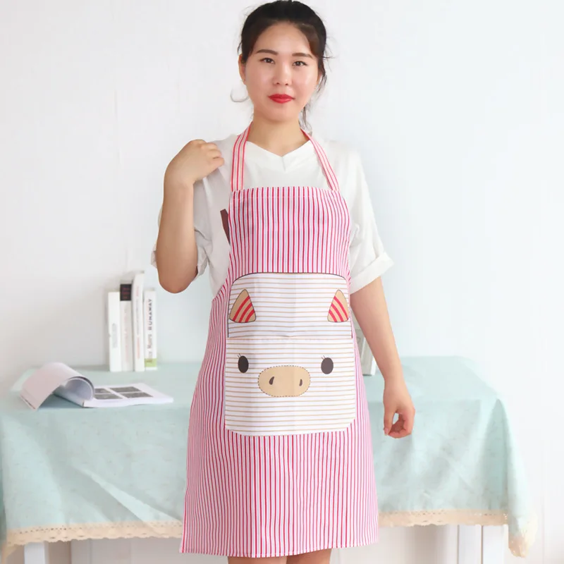 Rose red 1 предмет; Модный комплект с рисунком Кухня Пособия по кулинарии Кухонный Фартук бытовой Водонепроницаемый и маслонепроницаемый женские фартуки Для мужчин Ресторан Шеф-повар, официант - Цвет: Rose red