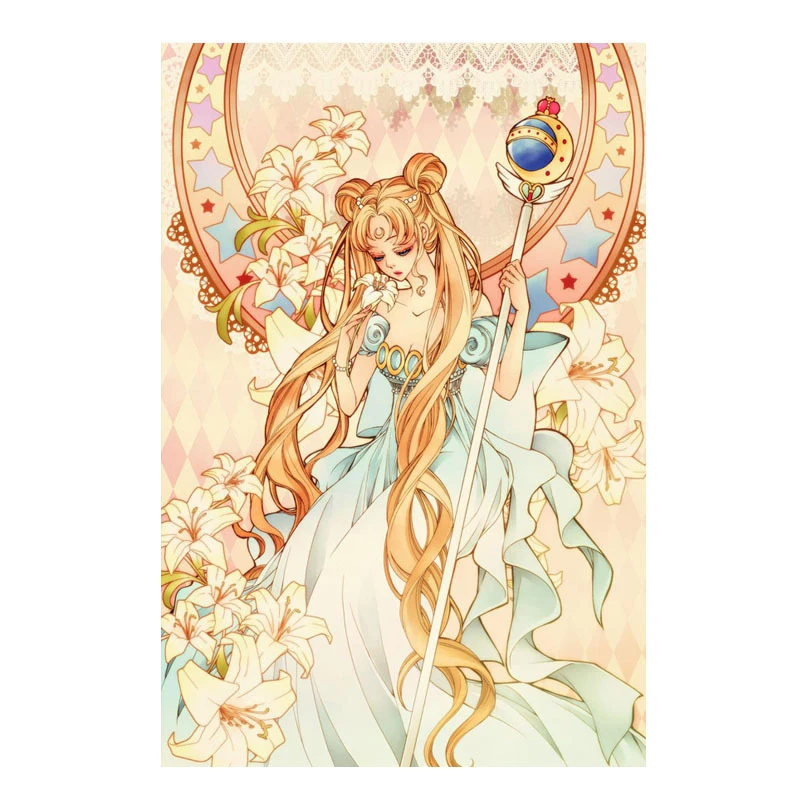 Sailor Moon заяц 5d квадратная полная дрель Алмазная вышивка 3d Вышивка крестом модная