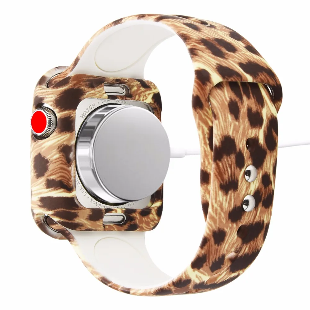Мягкий и тонкий чехол Bemorcabo из ТПУ с принтом для Apple Watch 38 мм 42 мм для iwatch TPU Защитный чехол для Apple Watch 1 2 3