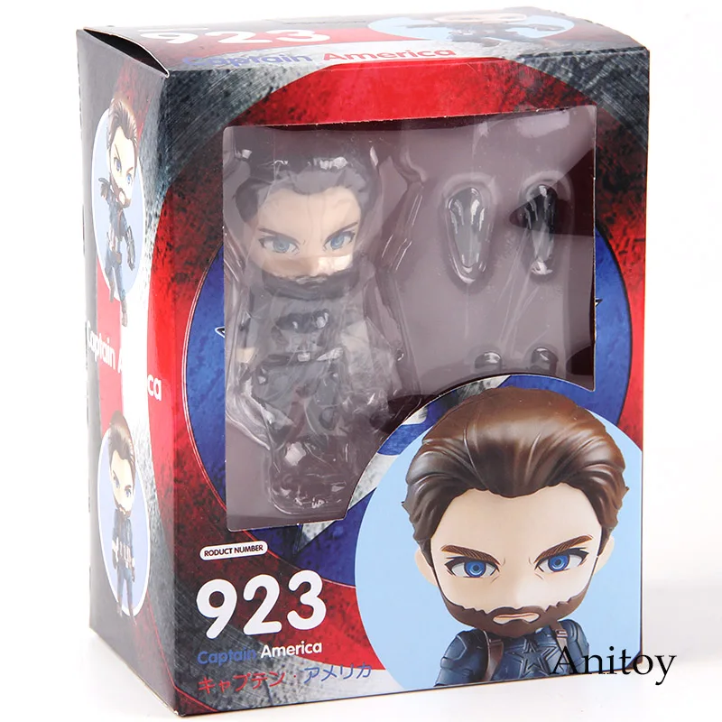 Nendoroid 923 Marvel Мстители Бесконечная война Капитан Америка фигурка экшн ПВХ Коллекционная модель игрушки