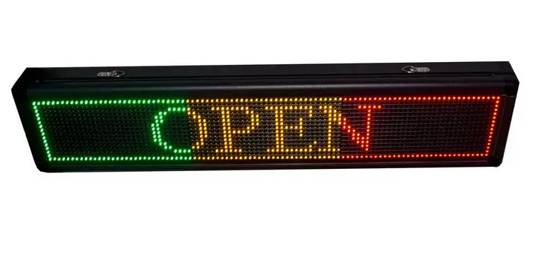 

RED Green Blue USB Programmable Scrolling front waterproof LED Signage Message Board Display LED display Signs Open LED Sign