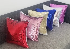 Бесплатная доставка, 6 шт.лот, новый стиль, сублимационная пустая Волшебная наволочка с блестками, наволочка для сублимационной печати, подарки для рукоделия, 40x40 см