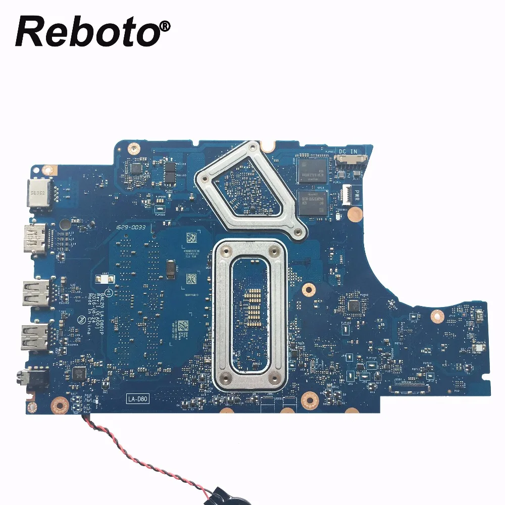 Для DELL 5567 5767 Материнская плата ноутбука CN-0KFWK9 0KFWK9 KFWK9 с SR2ZV i7-7500U R7 M440 4 Гб BAL20 LA-D801P DDR4 тестирование
