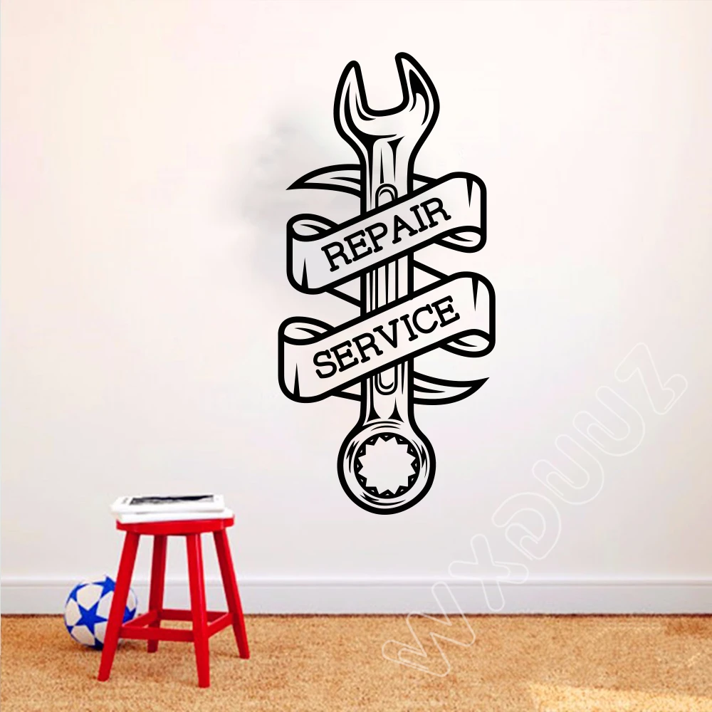 

Виниловая наклейка на стену для ремонта автомобиля, мастерской, гаража