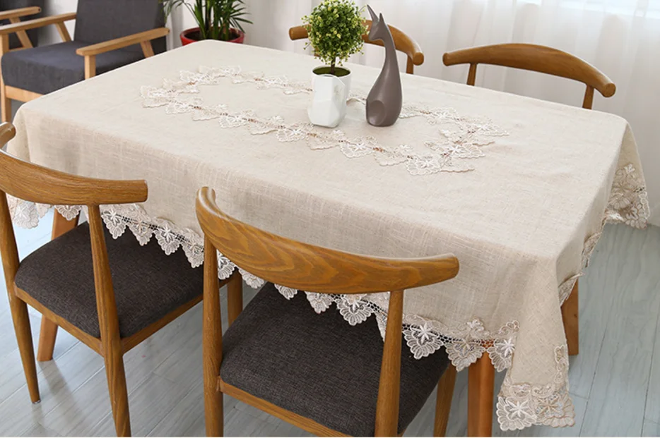 Бесплатная доставка пасторальная полотняная скатерть много размеров хлопковая