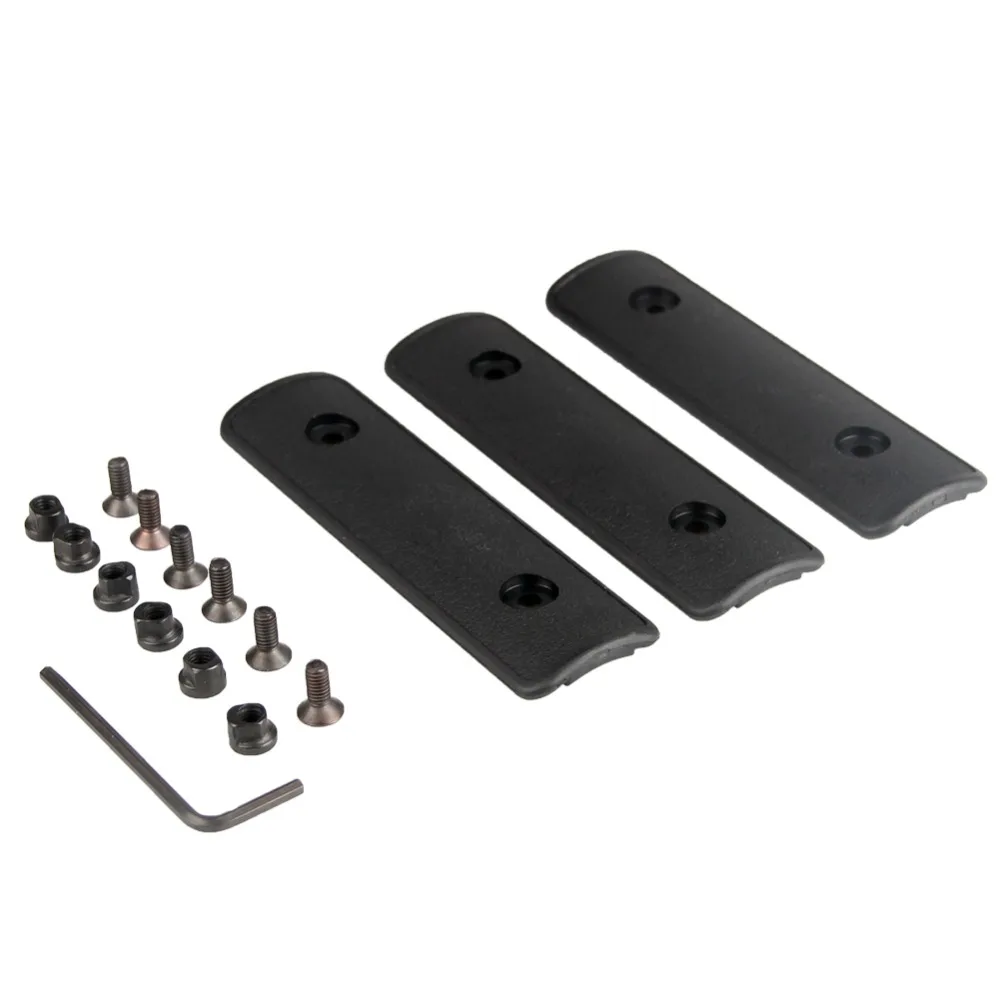 3 шт./компл. Тактический 4 &quotKeymod Rail Handguard Panel Cover Key Mod защитные полимерные Охотничьи
