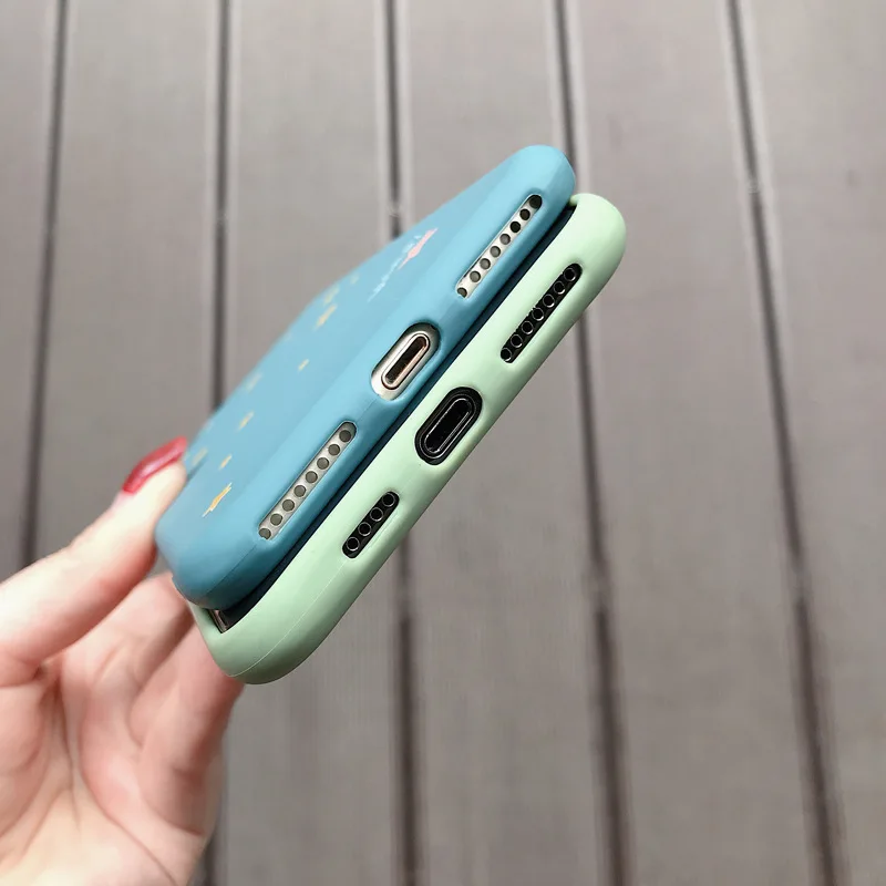 Simple bling little star Case for iPhone 7 8 6s 6 Plus soft shell XS MAX X XR relievo All-inclusives Coque |