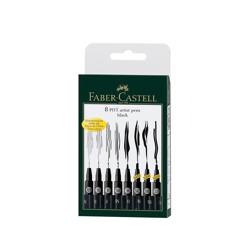 FABER CASTELL Fine point PITT167137 комикс эскиз Дизайн Марка ручки наборы для отмены ручка живопись ручка - Цвет: 167137