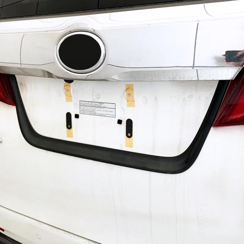 Для Toyota Alphard AH30 2016 2017 2018 2019 ABS хромированный задний ящик для ворот номерной знак u