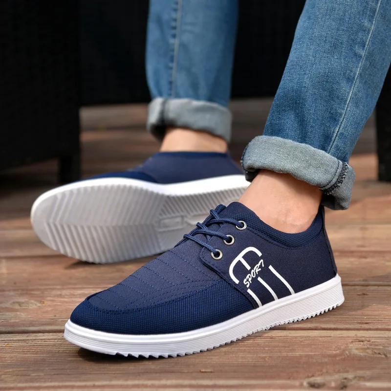 Mexemina Canvas Men Shoes Denim Lace-Up Casual New 2017 Plimsolls Breathable Male Footwear Spring Autumn | Обувь