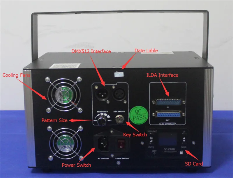 ILDA + DMX512 подсветка 3 5 Вт аналоговый RGB Лазерный свет с sd-картой для дискотеки dj