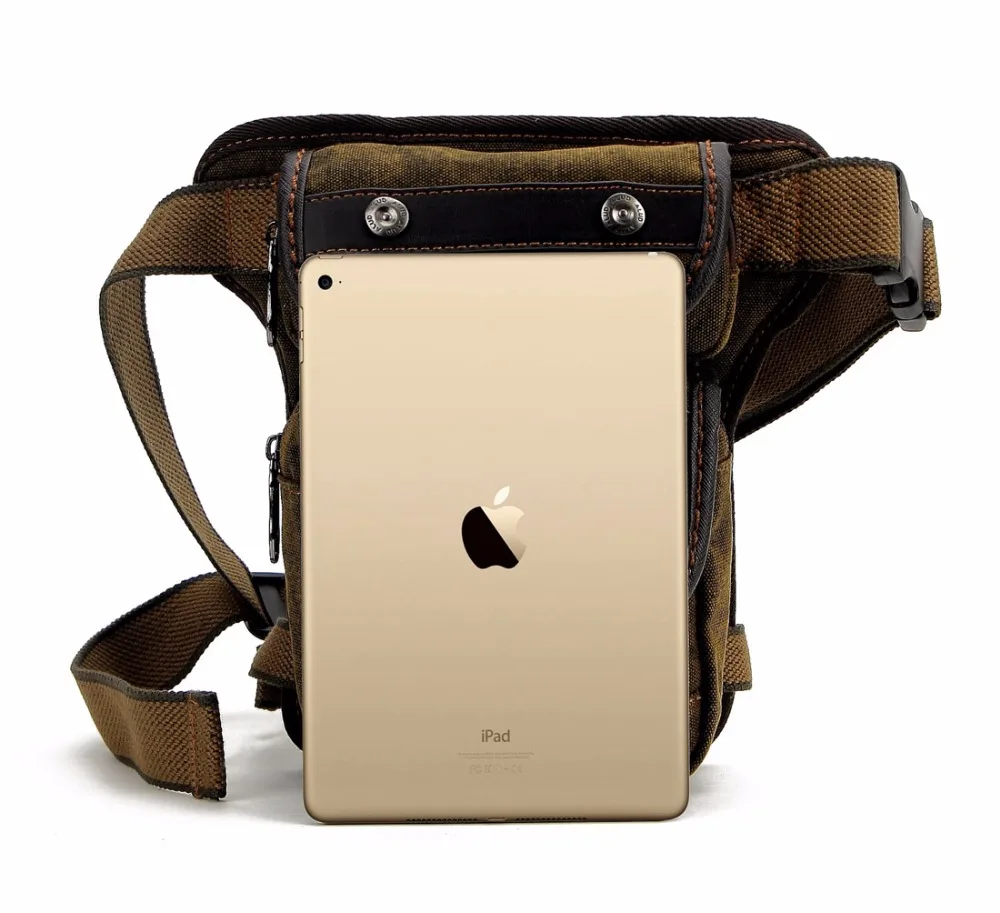 Холщовая поясная сумка для мотоциклистов мужские мессенджеры на бедро