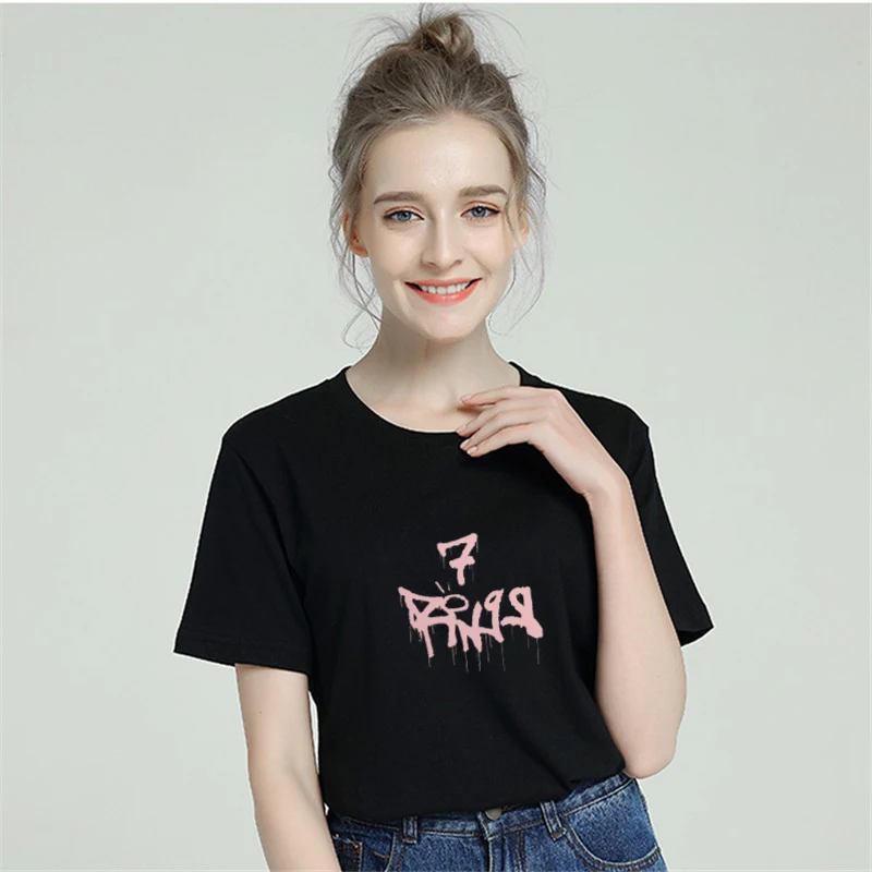 Ариана Гранде Цитата Футболка женская 2019 Лето Harajuku Эстетическая футболка хлопок