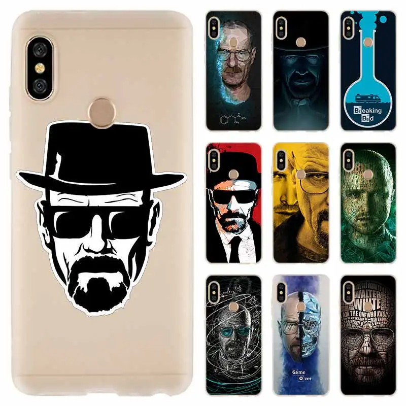 Мягкий чехол для Xiaomi Redmi 9A 8A 7A Note 10 9 8 7 Pro Max 10S 9S 8T Роскошный во все тяжкие желтый на