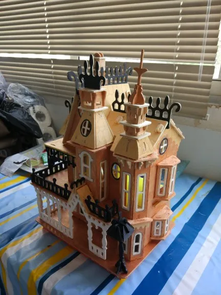 BOHS Викторианский кукольный домик игрушки фантазия вилла 3D головоломка DIY